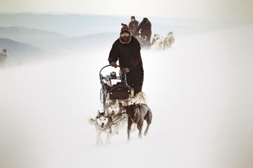 Windy on top of the volcano