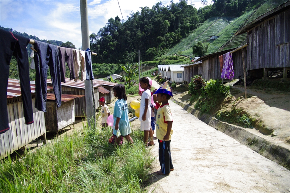 Village of Orang Asli (Indigenous Malaysians) where we came to deliver presents.