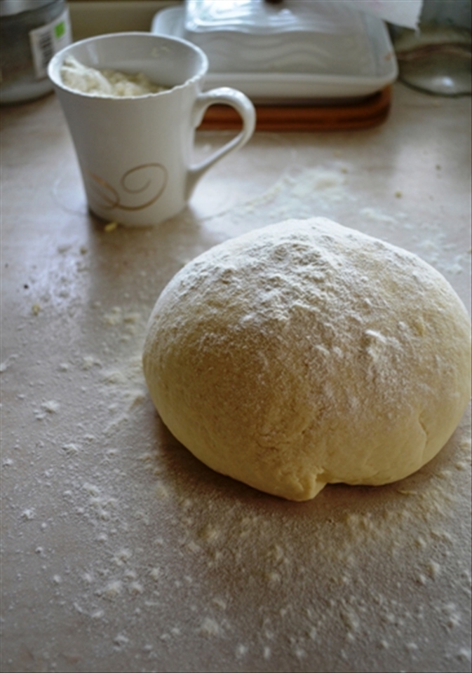The dough ready to be separated 