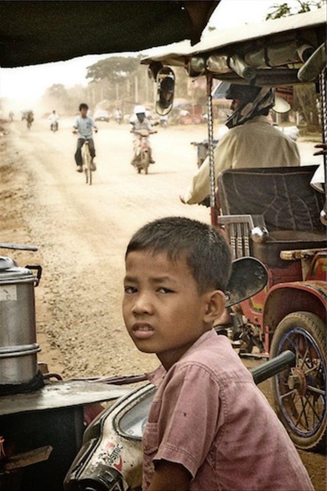 It seems regardless of age in Cambodia, if you can ride a scooter, you can work
