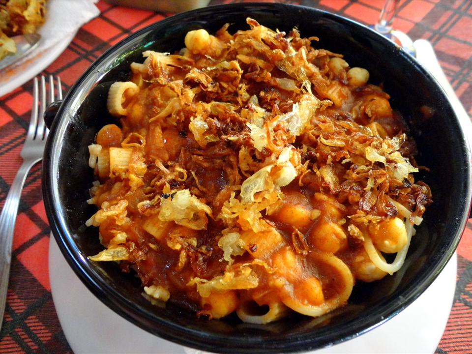 Koshari - Traditional Egyptian Food - picture from Potsoup