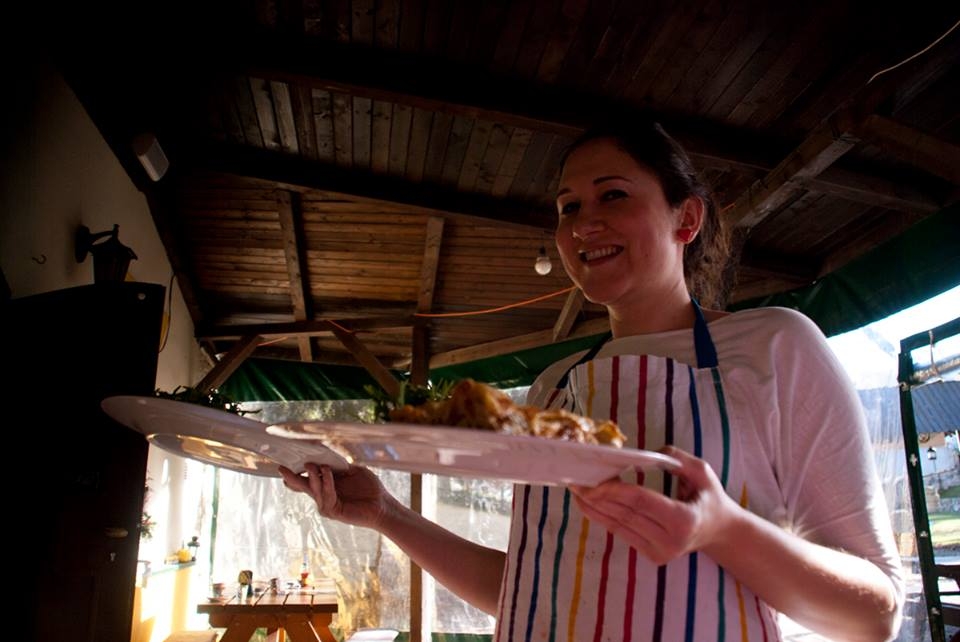 Jana-Chef at the small restaurant in the city park