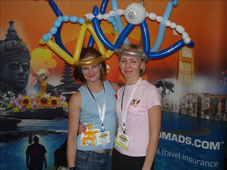 Me and Julie from red24 - this girl knows what's going on with travel security, and makes sure our Nomads on the road are taken care of!