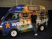 Rob & the Ambassador van at the Sydney Backpacker expo: by worldnomads-on-tour, Views[697]