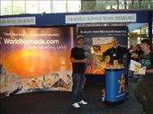 Phil & Rob manning the stand at the Backpacker expo 2007: by worldnomads-on-tour, Views[1219]