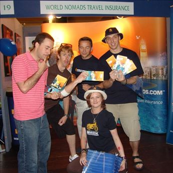 Graham, Phil and I hang out with some of the boys from TNT Magazine (photo courtesy of Joz, teach.NSW - thank you!)