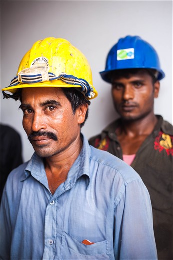 Portraits of the worker Mr. jamal and Mr. Malek.