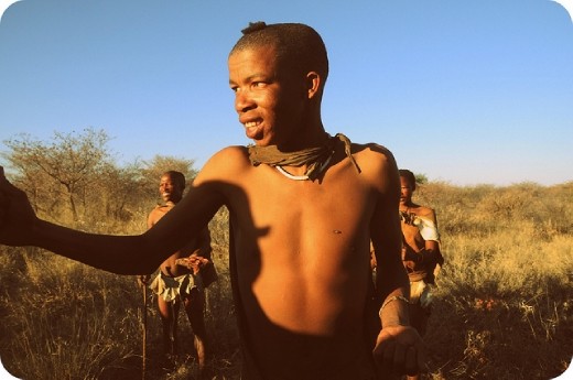 Teenagers learn how to use the bow and arrow with precision at a very young age.