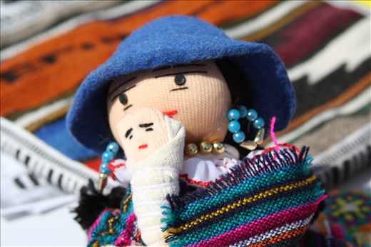Ecuadorian doll, hand knit 
