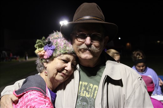 Chris Kelly poses with her Husband Mickey Kelly at the MC Cancer Walk