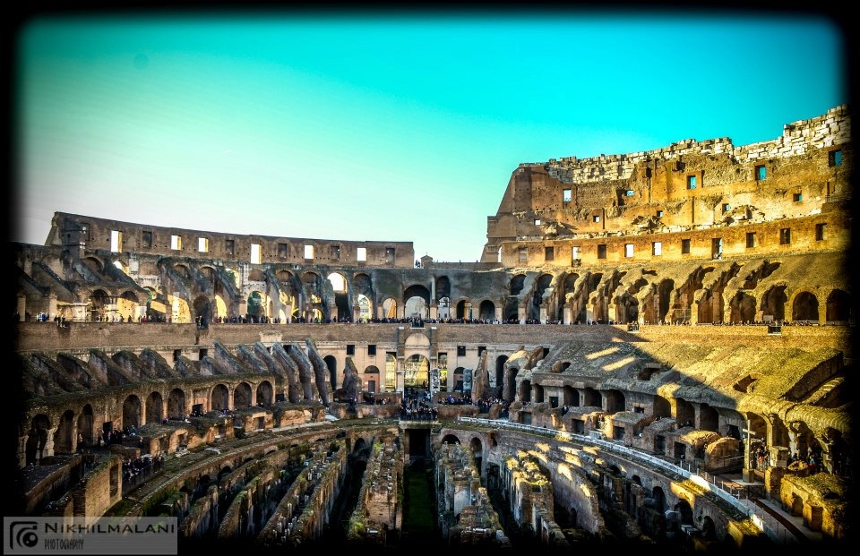The wrestling ring of the gladiators