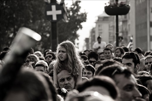 Almost a million of people gathered that day, elderly and children among them.