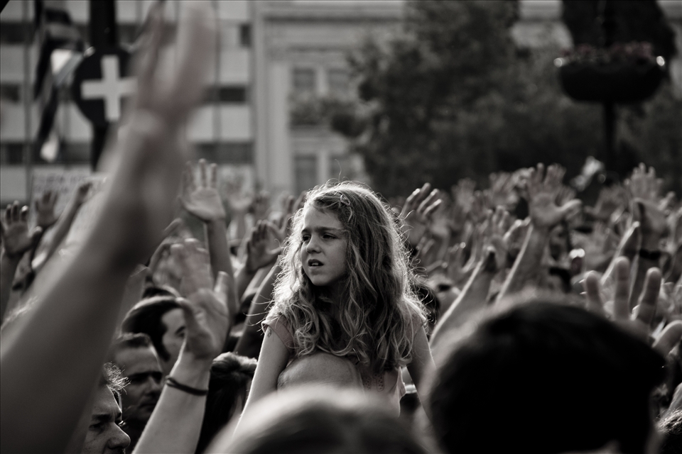 The agonising look on that little girl's face, during the protest, says it all.