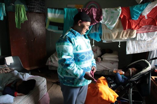 Dina takes care of the welfare kids. This is one of them.