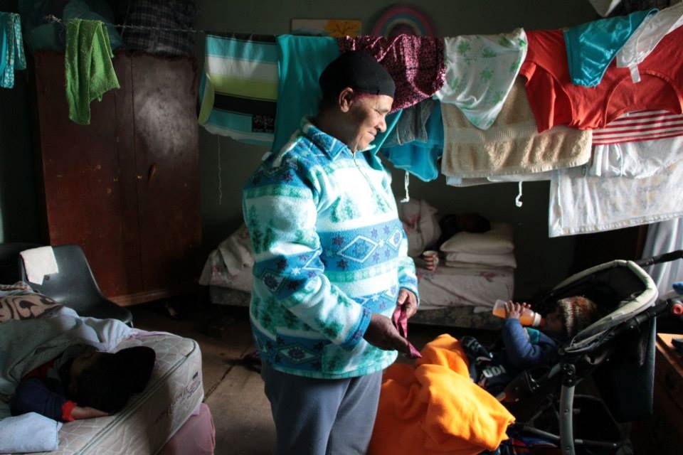 Dina takes care of the welfare kids. This is one of them.