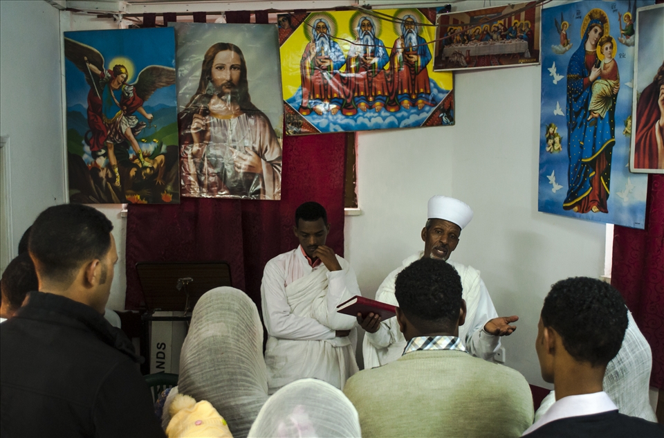 christianity lesson, christian Ethiopian Community during annual holiday
