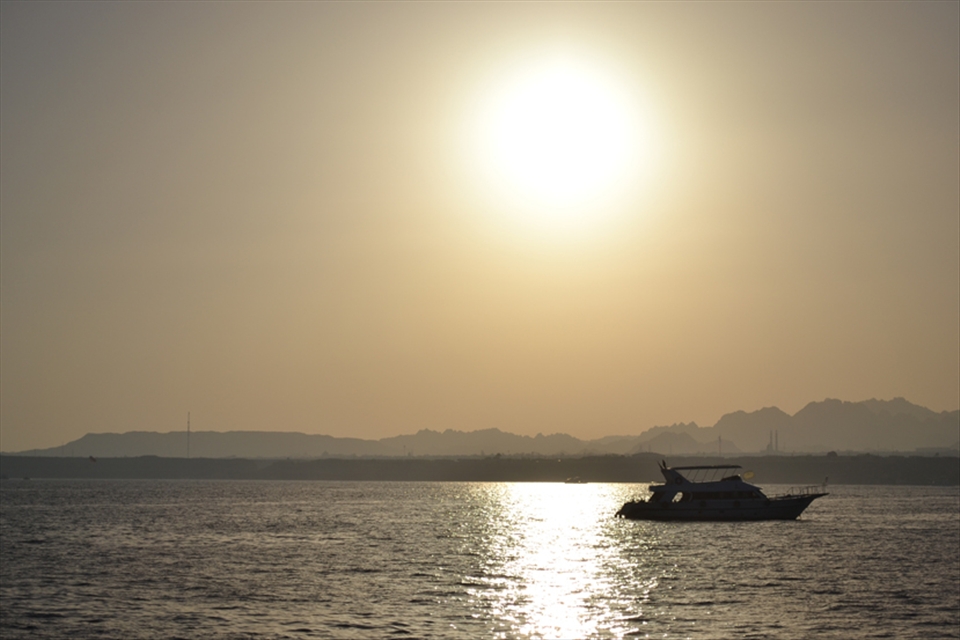 Sunset and turning back journy-