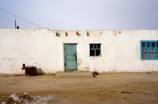 A dry, cold winter day at a Kyrgyz dwelling in Alichur, Pamir, at 4100m altitude