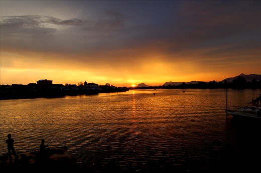 sunset at kuching Sarawak,malaysia