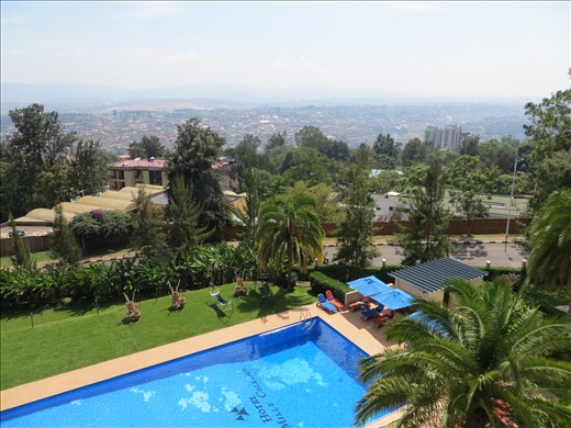 Kigali from Hotel des Mille Collines