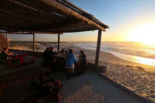 Beautiful view from Muisbosskerm while having dinner and watching the sun set.