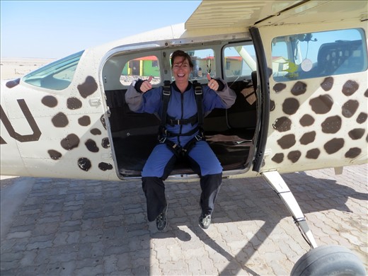 Ready (ready as I'd ever be!) for my 1st skydive