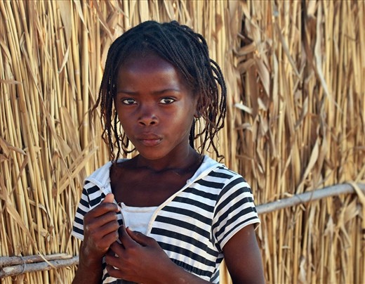 Girl from the township where many vineyard workers live, Norotshama.