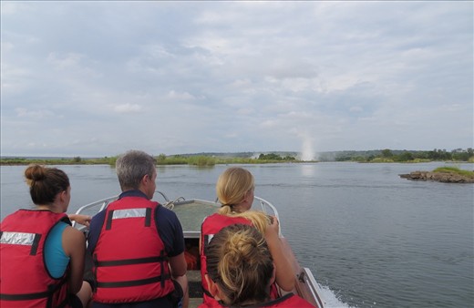 Heading to Victoria Falls and Livingstone Island.
