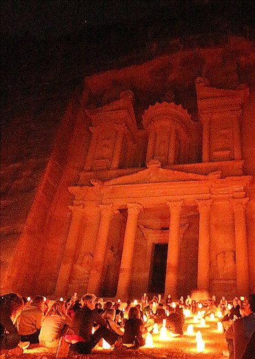 Petra by candlelight