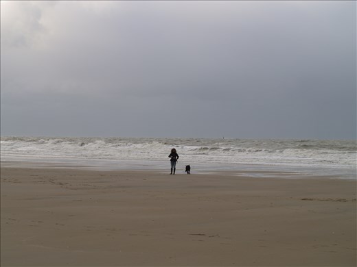 The cold weather and the beautiful seaside. 