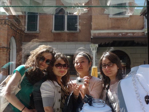 The gang too is behind the glass prism finally 