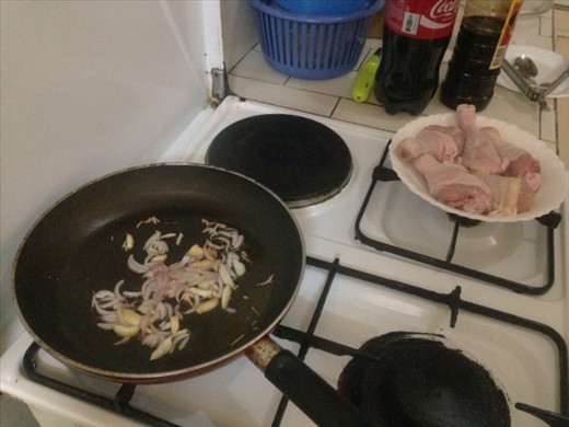 Saute & Preparing to add chicken