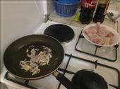 Saute & Preparing to add chicken: by zar, Views[260]