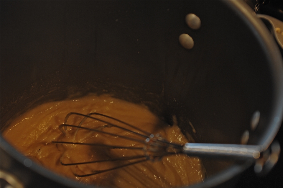 Thickened Scottish ale before adding the milk