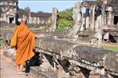 Buddhist monk is an inhabitant of the Angkor temple. He dreams one day to see the world enjoying peace.: by zhanusik, Views[287]