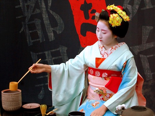 This was taken outside of the train station in Kyoto. Hundreds of people crowded around the traditionally dressed geisha to watch the sacred art of tea ceremony