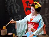 This was taken outside of the train station in Kyoto. Hundreds of people crowded around the traditionally dressed geisha to watch the sacred art of tea ceremony: by zimmermanwb, Views[1163]