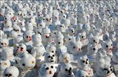 In Sapporo far up in northern Japan on the island of Hokkaido the yearly Yuki Matsuri or Snow Festival takes place. These hundreds of snowmen show the care and patience that people have to ensure the festival continues to take place and attract attention to carry on the tradition.: by zimmermanwb, Views[1761]