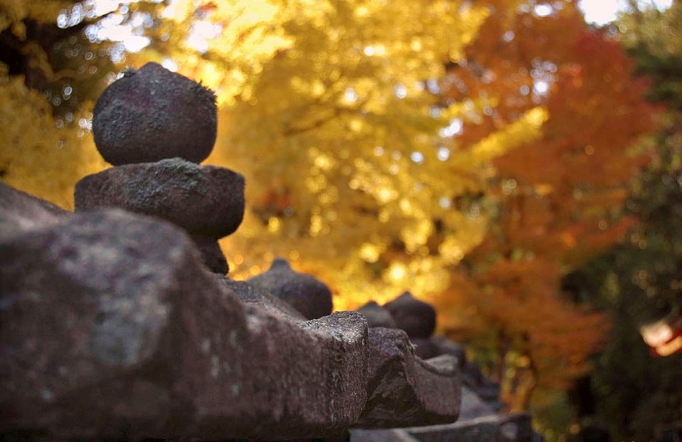 Tucked into the mountains outside of Nara people still come from far and wide to appreciate the ancient structures next to shrines. 