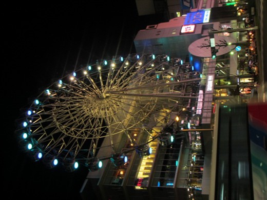 Ferris wheel from outside