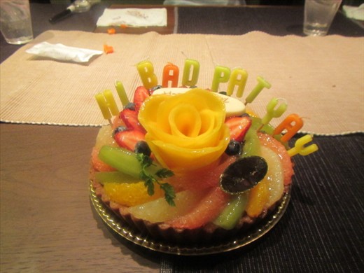 broke some of the happy birthday candles - had to rethink