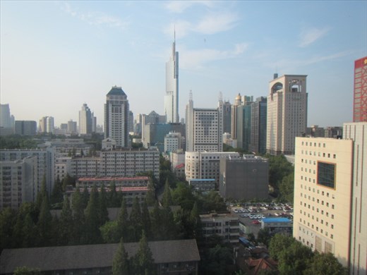 View of city center from my apartment