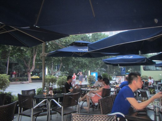 Happy hour at the Blue Frog