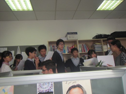 A group of sophomores invade the office