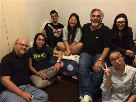 Shooting the bull after dinner