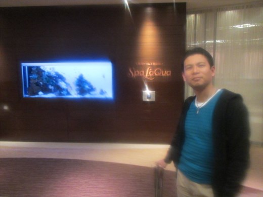 Taking an onsen at Tokyo Dome city