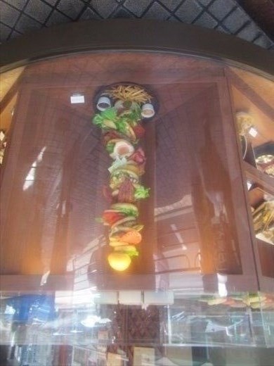 Food replica display in Kappa-bashi