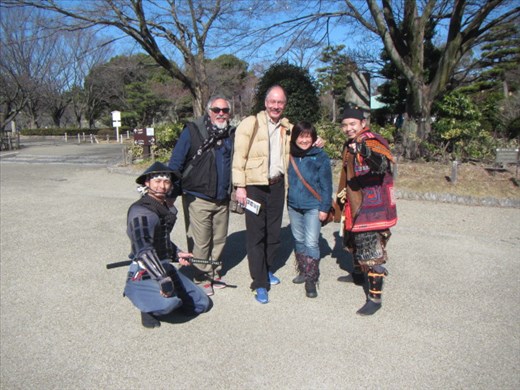 With some samurai at Nagoya castle