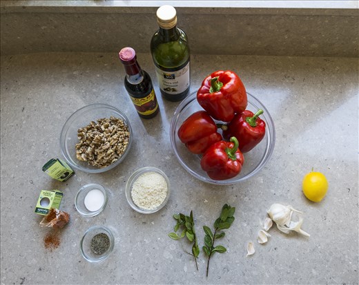 Ingredients for muhammara