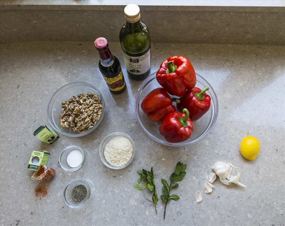 Ingredients for muhammara